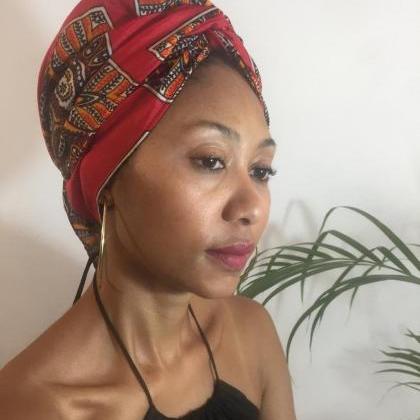 African Turban Headwrap Scarf Hat Dashiki Designer