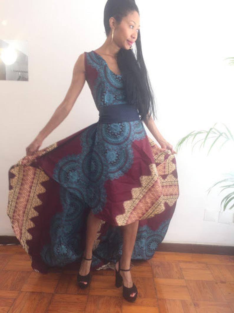 02 - Worldwide Free Shipping - Gorgeous Cotton African Dashiki Dress