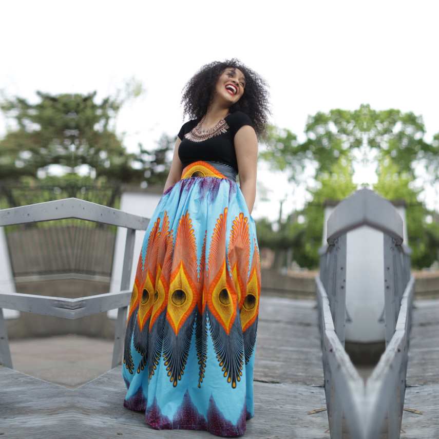 Kantchari - Ready To Ship - Gorgeous Costumisable Dashiki African Maxi Skirt