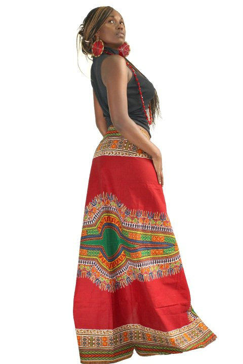 Comoros - Gorgeous Costumisable Dashiki African Maxi Skirt