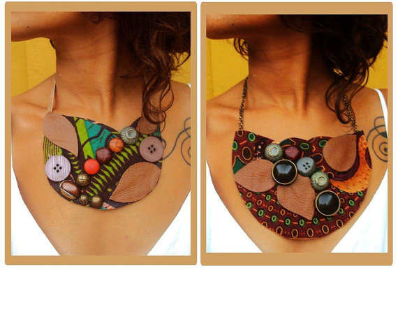 South Africa - Gorgeous Costumisable Dashiki African Necklace