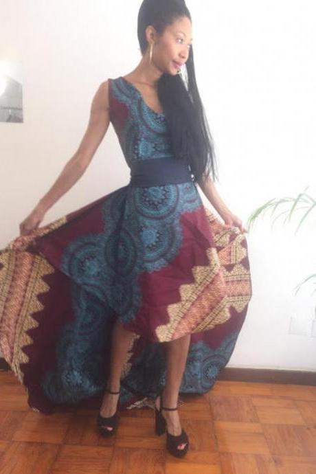02 - Worldwide Shipping - Gorgeous Cotton African Dashiki Dress