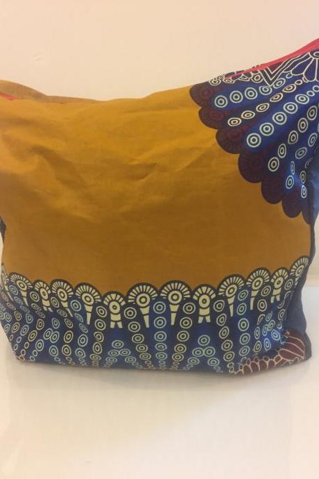 6/ Big Handmade Linned Pockets Lightweight Dashiki Bag Worldwide Shipping