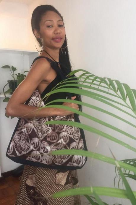 Beyoncé Brown Beige dashiki Ankara african fabric Linned Women Shoulder Bag Worldwide Shipping Worldwide Free Shipping