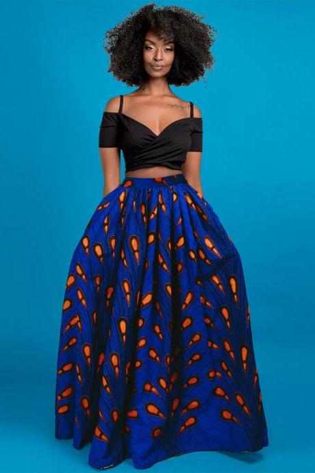 Sudan - Gorgeous Costumisable Dashiki African Maxi Skirt